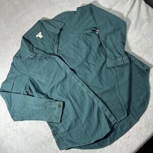 LL Bean Archive Soft Flannel 1958 Womens Medium Form Function Tunic Long Green